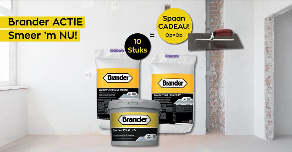 Brander actie bij Stukbouw